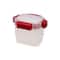 Joseph Joseph Nest Lock 8-piece Rectangular Food Storage Container Set Red
